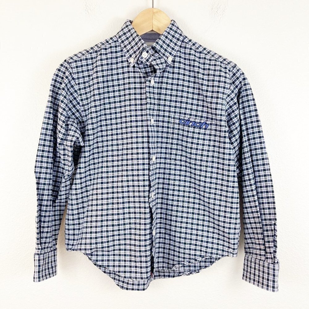 Cinch Check Plaid Button Down Shirt
